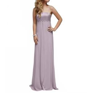 NEW MILANO FORMALS silken symphony gown in v lilac